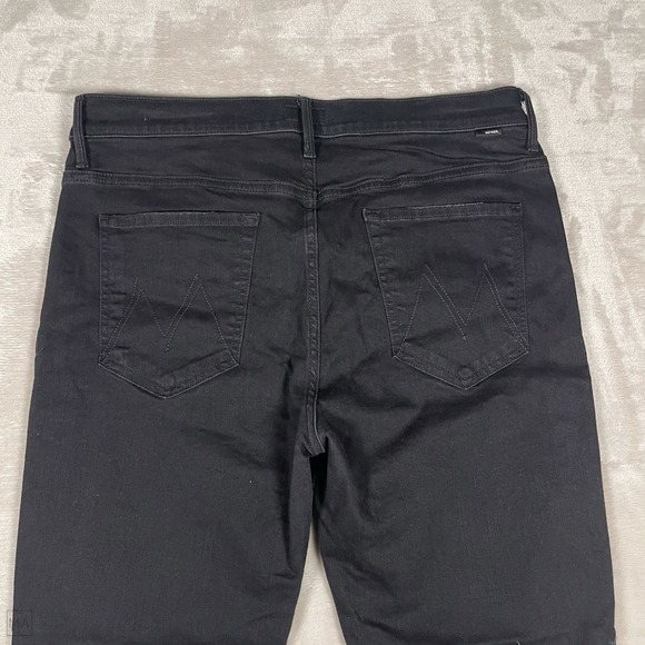 Mother Women's Jeans The Insider Crop Minimalist Casual 32 Black - Picture 10 of 10